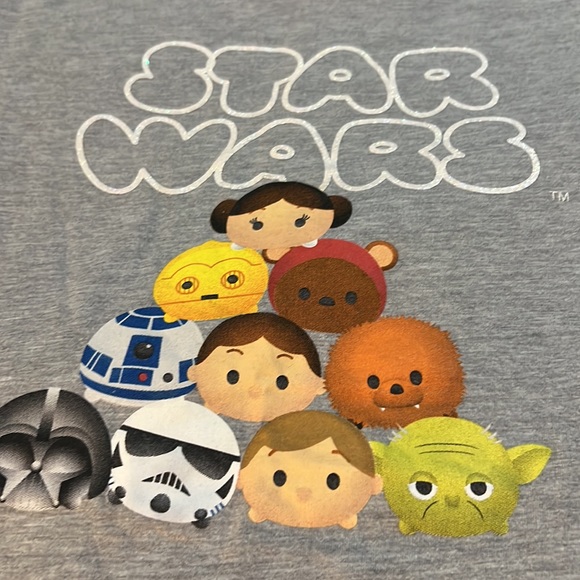 Lot of 3 Girls Shirts Disney Tsum Tsum Star Wars Belle du Jour Girls Rock M-L-XL - Picture 11 of 11